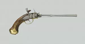Firearms Collection: Flintlock Magazine Pistol (Lorenzoni System), Germany, About 1690