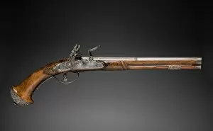 Brescia Collection: Flintlock Pistol, c. 1690-1700. Creator: Gio Borgognone (Italian); Lazarino Cominazzo (Italian)