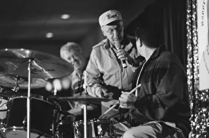 Drum Kit Prints: Flip Phillips, Butch Miles, Joe Ascione
