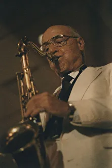Low Angle View Prints: Flip Phillips, The March of Jazz, Clearwater Beach, Florida, 1997. Creator: Brian Foskett