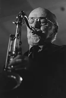 Saxophone Prints: Flip Phillips, March of Jazz, Florida, 1997. Creator: Brian Foskett