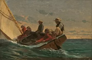 Dinghy Collection: The Flirt, 1874. Creator: Winslow Homer