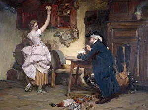 Fowl Prints: Flirtation, 1885. Artist: John Francis Rigaud