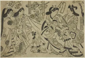 Cherry Tree Gallery: Flirtation under the Cherry Tree, c. 1684 / 98. Creator: Sugimura Jihei