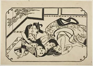 Hishikawa Moronobu Gallery: Flirting Lovers, c. 1673 / 81. Creator: Hishikawa Moronobu