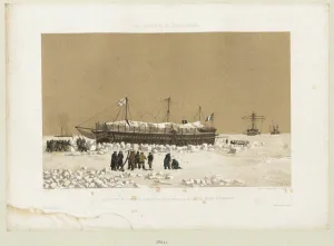 Russian Forces Prints: The floating battery Tonnante in the Ice near Kinburn