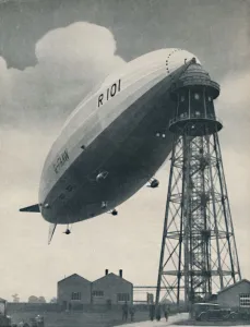 Our Wonderful World Prints: Floating at the Mast Head, A Mighty Envelope of Invisible Power, c1935