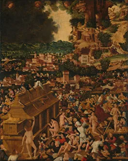 Noah Prints: The Flood, 1450-1499. Creator: Anon