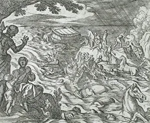 Wilhelm Janson Prints: The Flood, published 1606. Creators: Antonio Tempesta, Wilhelm Janson