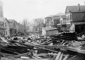 Floods Prints: Flood Scenes, Dayton, Ohio?, 1913