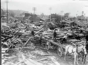 Salvage Prints: Flood Scenes, Dayton, Ohio, 1913