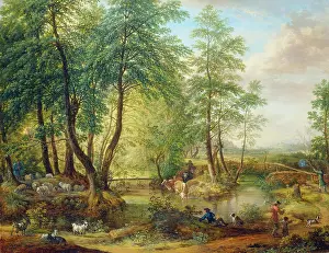 1760s Prints: Flooded Woodlands near Oberrad
