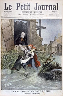 Floods in the Midi, South of France, 1897. Artist: Henri Meyer