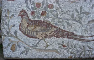 Floor mosaic from a Roman villa