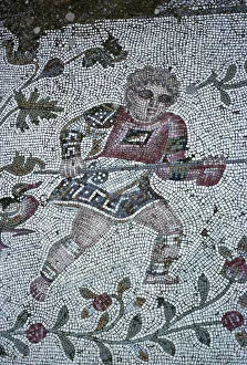 Floor mosaic from a Roman villa