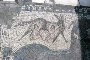 Carthage Prints: Floor Mosaic of Romulus, Remus and Wolf, Roman Villa, Carthage, Tunisia, 2nd-3rd century