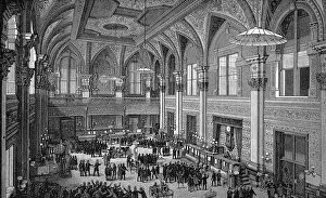 Floor of the New York Stock Exchange, 1885
