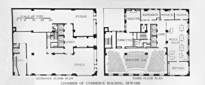 Floor plans, Chamber of Commerce Building, Newark, New Jersey, 1924