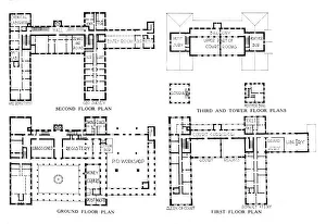 Hawaii Prints: Floor plans, Federal Building, Honolulu, Hawaii, 1924