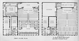 Alabama Collection: Floor plans, the Masonic Temple, Birmingham, Alabama, 1924