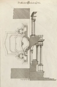 Ground Plan Prints: Floorplan and Side View of an Altar