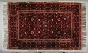 Gujarat Prints: Floorspread with medallion pattern, 1650-1700. Creator: Unknown