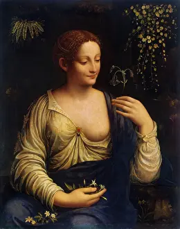 Classical Prints: Flora, 1520. Creator: Francesco Melzi