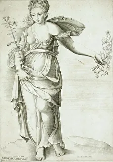 Flora Prints: Flora, c1561. Creator: Enea Vico