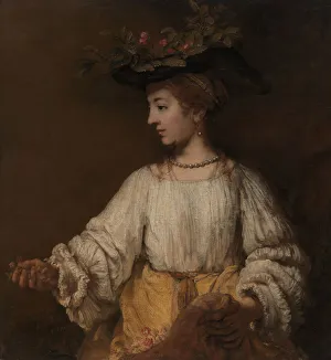 Flora Prints: Flora, ca. 1654. Creator: Rembrandt Harmensz van Rijn