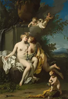 Zephyr Gallery: Flora and Zephyr, 1730s. Creator: Jacopo Amigoni