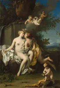 Zephyr Prints: Flora and Zephyr, 1730s. Creator: Jacopo Amigoni