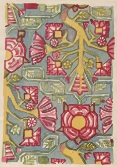Floral design, c1950. Creator: Shirley Markham