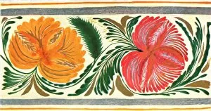 Floral design, Ukraine, 1925, (1928). Creator: Unknown