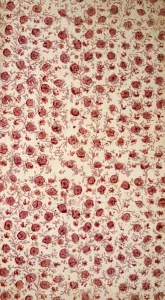 Floral Endpaper (hand coloured engraving). Creator: English School (18th Century) Floral Endpaper (hand coloured engraving). Creator: English School (18th Century)