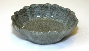 Shaped Prints: Floral shaped deep saucer, 1700s. Creator: Unknown