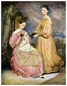 Florence Nightingale, British nurse and hospital reformer, c1836 (1956). Artist: William White