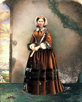 Healthcare Prints: Florence Nightingale, c1850s. Creator: Unknown