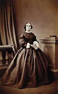 Crinoline Prints: Florence Nightingale (?), c1870s. Creator: Unknown