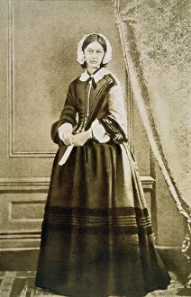 Images Dated 29th July 2005: Florence Nightingale, English nurse and hospital reformer, c1850s