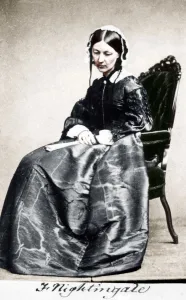 Crimean War 1853 1856 Prints: Florence Nightingale, English nurse and hospital reformer, 1854