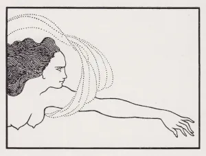 Wagner Richard Prints: Flosshilde, from The Savoy No. 8, 1896. Creator: Aubrey Beardsley