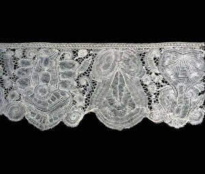 Flounce Prints: Flounce (Furnishing), Flanders, 1725 / 1800. Creator: Unknown