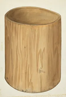 Baking Gallery: Flour Barrel, 1935 / 1942. Creator: Wilbur M Rice