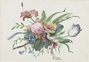 Flower arrangement, 1809. Creator: Catharina Wilhelmina Schweickhardt
