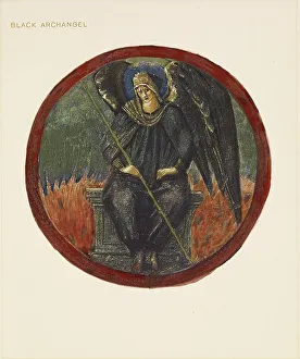 The Flower Book Prints: The Flower Book - Black Archangel, 1905. Creator: Sir Edward Coley Burne-Jones