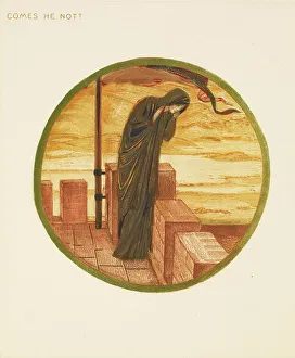 The Flower Book Prints: The Flower Book- Comes he not?, 1905. Creator: Sir Edward Coley Burne-Jones