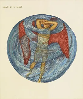 The Flower Book Prints: The Flower Book- Love in a Mist, 1905. Creator: Sir Edward Coley Burne-Jones