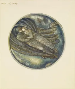 The Flower Book Prints: The Flower Book - With the Wind, 1905. Creator: Sir Edward Coley Burne-Jones