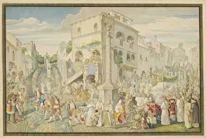 Celebrations Prints: The Flower Festival in Genzano during the Octave of Corpus Christi