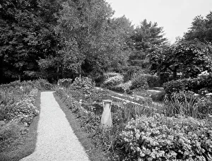 Flower Beds Prints: The Flower garden, Sunnyridge, home of Winthrop Folsom